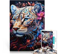 Jigsaw Puzzles 1000 Pieces for Adults Leopard Art Game Toys 26x38cm is ideal as a gift for the whole family for ages 14+
