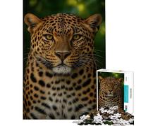 Jigsaw Puzzles 1000 Pieces for Adults Leopard Portrait Help The Brain Exercise Family Activities Relax Games for Age 14+ Game (38x26cm)
