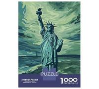 Jigsaw Puzzles 1000 Pieces for Adults Liberty Storm Munch Style Jigsaws for Adults Fun Games A Work of Art Deal As Gifts for The Whole Family 52x38cm/1000pcs