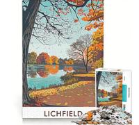 Jigsaw Puzzles 1000 Pieces for Adults Lichfield City Impossible Game Challenging To Complete for Is Ideal As A Gift 50x75cm