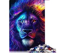 Jigsaw Puzzles 1000 Pieces for Adults lion Jigsaw Puzzles Cardboard puzzles Great Gift for Adults (Size 26x38cm)