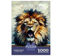 Jigsaw Puzzles 1000 Pieces for Adults Lion Roar Wall Art Print Jigsaws for Adults Fun Games A Work of Art Deal As Gifts for The Whole Family 70x50cm/1000pcs