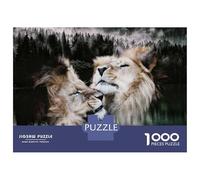 Jigsaw Puzzles 1000 Pieces for Adults Lions Jigsaw for Adults Family Games A Work of Art Help The Brain Exercise 38x26cm/1000pcs