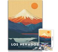 Jigsaw Puzzles 1000 Pieces for Adults Los Nevados National Park Beautiful Design Game Difficult Challenge Great Gift Size 50x75cm