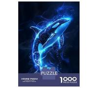 Jigsaw Puzzles 1000 Pieces for Adults Luminescent Orca Dive Puzzle for Adults Hands-on Game Improve Memory Deal As Gifts for The Whole Family 38x26cm/1000pcs
