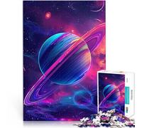Jigsaw Puzzles 1000 Pieces for Adults Lumino Saturn Trainieren Sie Ihr Gehirn und Ihre Hände für Heimdekoration75x50cm
