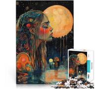 Jigsaw Puzzles 1000 Pieces for Adults Lunar Dreams Made of cardboard，for ages 14 and over Practical game Wall decoration Unique gifts for birthday and Christmas。size：26x38cm/10.24x14.96inch