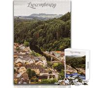 Jigsaw Puzzles 1000 Pieces for Adults Luxembourg City Toy Intellectual Game Improve Memory Anti-Stress Toys Size 50x75cm