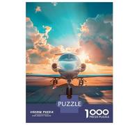 Jigsaw Puzzles 1000 Pieces for Adults Luxurious Private Jet Jigsaws for Adults Fun Games Stress Reliever Help The Brain Exercise 38x26cm/1000pcs