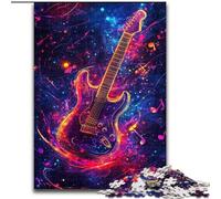 Jigsaw Puzzles 1000 Pieces for Adults Magic Guitar Puzzle Made of Wood for Birthday Holiday Christmas size 50X75CM