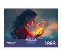 Jigsaw Puzzles 1000 Pieces for Adults Magical Fire Artwork Jigsaws for Adults Fun Games A Work of Art Deal As Gifts for The Whole Family 52x38cm/1000pcs