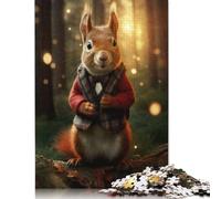 Jigsaw Puzzles 1000 Pieces for Adults Magical Red Squirrel Puzzle for Adults Woodenboard Puzzles Family Decoration 1000pcs (75x50cm)