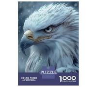 Jigsaw Puzzles 1000 Pieces for Adults Majestic Bald Eagle Portrait in Winter Jigsaws for Adults Fun Games Stress Reliever Help The Brain Exercise 70x50cm/1000pcs