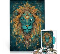 Jigsaw Puzzles 1000 Pieces for Adults Majestic lion Made of cardboard for ages 14 and over educational toys for learning Christmas Birthday Gifts 。size：38x52cm/14.96x20.47inch