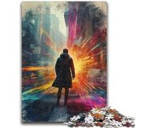 Jigsaw Puzzles 1000 Pieces for Adults Man Facing Bright Future Wall Decoration for Educational Game Gifts for Women Men 38x26cm