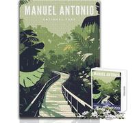 Jigsaw Puzzles 1000 Pieces for Adults Manuel Antonio Natl Park Toy Intellectual Game Improve Memory Anti-Stress Toys Size 38x52cm