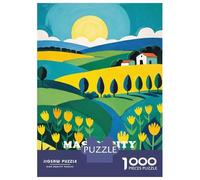 Jigsaw Puzzles 1000 Pieces for Adults Mason City Iowa Sunrise Puzzle for Adults Toy Wall Decor Hand Speed Race Stress Reduction Gifts 70x50cm/1000pcs