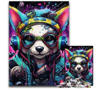 Jigsaw Puzzles 1000 Pieces for Adults Mechanical Dog Wooden Jigsaw Puzzles Brain Challenge Game for Teenagers & Family Interaction 50x75CM/19.68x29.52inch