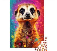 Jigsaw Puzzles 1000 Pieces for Adults | Meerkat Colorful Puzzles | 1000 Piece Jigsaw Educational Games Home Decoration Puzzle 1000pcs (38x26cm)