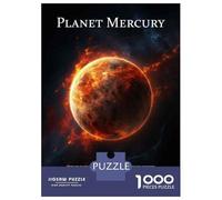 Jigsaw Puzzles 1000 Pieces for Adults Mercury Planet Poster Print Adult Puzzles Relaxing Games Difficult Hard Deal As Gifts for The Whole Family 52x38cm/1000pcs