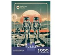 Jigsaw Puzzles 1000 Pieces for Adults Mercury Tours Space Travel Puzzle for Adults Toy Wall Decor Hand Speed Race Stress Reduction Gifts 38x26cm/1000pcs