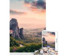 Jigsaw Puzzles 1000 Pieces for Adults Meteora Greece Educational Toy Gift For Birthdays Relaxing Games Artists Collection, Fine Art Size 50x75cm