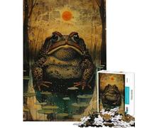 Jigsaw Puzzles 1000 Pieces for Adults Midnight Toad Jigsaws for Adults Relax Games Home Decoration Deal As Gifts for The Whole Family (Size 38x52cm)