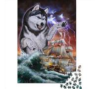 Jigsaw Puzzles 1000 Pieces for Adults | Monster Titan Husky Kraken Puzzles | 1000 Piece Jigsaw Educational Games Home Decoration Puzzle 1000pcs (38x26cm)