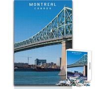 Jigsaw Puzzles 1000 Pieces for Adults Montreal Toy Intellectual Game Improve Memory Anti-Stress Toys Size 38x26cm