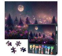 Jigsaw Puzzles 1000 Pieces for Adults, Moonlight Wilderness Scenery Adult Jigsaw Puzzle, Intellectual Educational 1000 Piece Jigsaw Puzzle, Finished Size 19.5 x 27.5 Inch