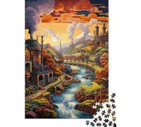 Jigsaw Puzzles 1000 Pieces for Adults | Mountain Cabin Puzzles | 1000 Piece Jigsaw Educational Games Home Decoration Puzzle 1000pcs (75x50cm)