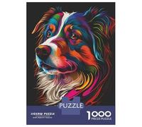 Jigsaw Puzzles 1000 Pieces for Adults My Australian Shepherd Puzzle for Adults Hands-on Game Improve Memory Deal As Gifts for The Whole Family 52x38cm/1000pcs
