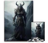 Jigsaw Puzzles 1000 Pieces for Adults Mysterious Demon Portrait Difficult Puzzles for Adults Interactive Family Game Ideal Family Activity Game 1000 PCS(75x50cm)