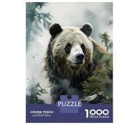 Jigsaw Puzzles 1000 Pieces for Adults Nature's Majesty The Wild Beauty of Bears Jigsaw Puzzle Anti-Stress Toys Home Decoration Help The Brain Exercise 70x50cm/1000pcs