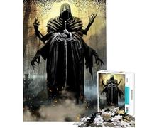 Jigsaw Puzzles 1000 Pieces for Adults Necromancer on Graveyard Jigsaw Anti-Stress Toys Precision Cutting Deal As Gifts for The Whole Family (Size 38x26cm)