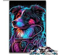 Jigsaw Puzzles 1000 Pieces for Adults Neon War Dogs Puzzle Made of cardboard, for Birthdays, Holidays, And Home Decor 1000pcs(26x38cm)