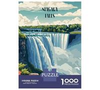 Jigsaw Puzzles 1000 Pieces for Adults Niagara Falls Puzzles for Adults Family Games Wall Decoration Stress Reduction Gifts 70x50cm/1000pcs