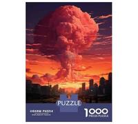 Jigsaw Puzzles 1000 Pieces for Adults Nuclear Mushroom Cloud Jigsaw Puzzle Relax Games Precision Cutting Unique Birthday And Gifts 52x38cm/1000pcs