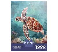 Jigsaw Puzzles 1000 Pieces for Adults Ocean Life Sea Turtle Art Print-1 Jigsaws for Adults Relax Games Improve Memory Stress Reduction Gifts 52x38cm/1000pcs