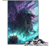 Jigsaw Puzzles 1000 Pieces for Adults Octopus Monster Wooden Jigsaw Puzzles for Home Decor & Holiday Fun size 50x75cm