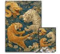 Jigsaw Puzzles 1000 Pieces for Adults Or Families Ancient Tiger Puzzle Challenging Game Toys, Unique Birthday And Gifts for Age 14 Years Up 26X38CM