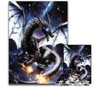 Jigsaw Puzzles 1000 Pieces for Adults Or Families Anime Flying Dragon Wooden Puzzles for 14+ Difficult to Complete But Fun And Humorous Birthday Gift 50X75CM