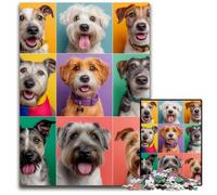 Jigsaw Puzzles 1000 Pieces for Adults Or Families Dog Collage Puzzle for Home Decoration Gifts, Family Challenging Toy Perfect for Game Nights 50X75CM