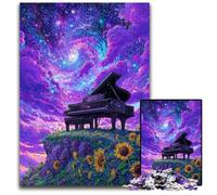 Jigsaw Puzzles 1000 Pieces for Adults Or Families Dream Piano Wooden Jigsaw Puzzles Game Toys, Unique Home Decor And Gifts for Ages 14+ 50X75CM