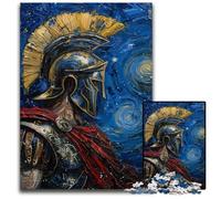Jigsaw Puzzles 1000 Pieces for Adults Or Families Night Sky Warrior Wooden Puzzles Fun Games, Is Ideal As A Gift for The Whole Family for for Age 14 50X75CM