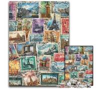 Jigsaw Puzzles 1000 Pieces for Adults Or Families Paris Collage Wooden Jigsaw Puzzles Family Fun, Unique Birthday And Gifts for And 14 Years Old 50X75CM