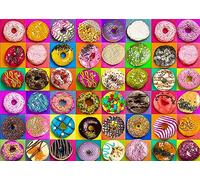Jigsaw Puzzles 1000 Pieces for Adults or Families Pieces Fit Together Perfectly (Donuts)