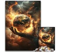 Jigsaw Puzzles 1000 Pieces for Adults Or Families The Earth in The Palm of Your Hand Puzzle Challenging Brain Teaser for Teenager, Family Game Night Fun 50X75CM