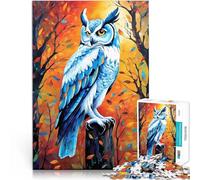 Jigsaw Puzzles 1000 Pieces for Adults Owl Help the brain exercise addictive toys to cultivate patience gifts for friends and family 26x38cm