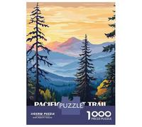 Jigsaw Puzzles 1000 Pieces for Adults Pacific Crest Trail Landscape Art Jigsaw for Adults Fun Games Presents for Women Help The Brain Exercise 52x38cm/1000pcs